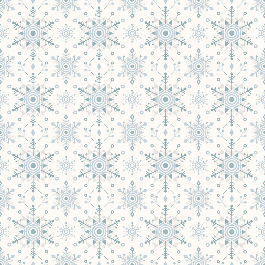 雪の結晶柄シームレスパターン 北欧×モノライン 8柄セット デジタルペーパー