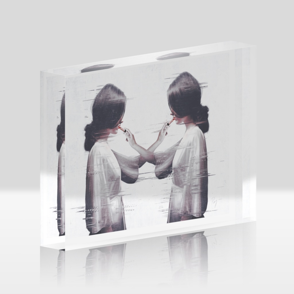 "Pull up If I pull uP."アクリルブロック