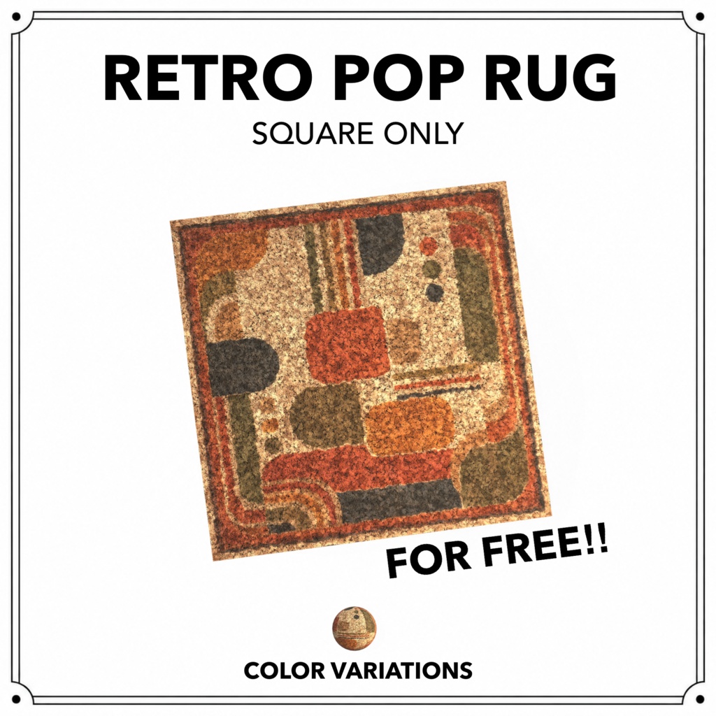 【VRChat向け家具】RETROPOP INTERIOR PACK