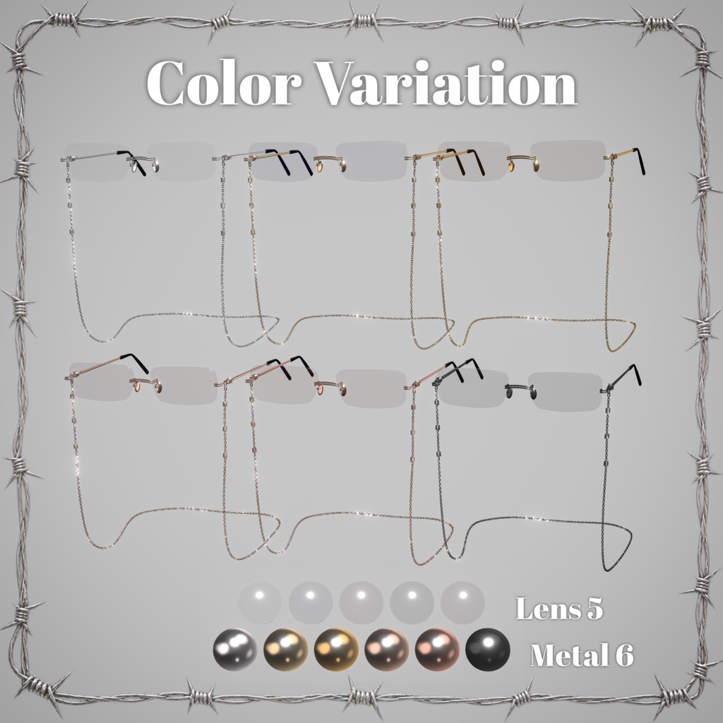 Barbed Wire Glasses -有刺鉄線眼鏡-