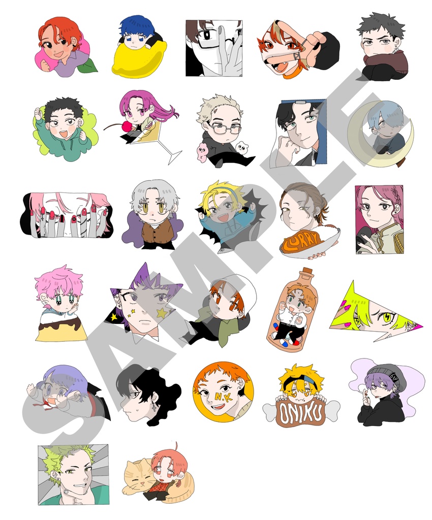 オールスター🎸バンドマンシール