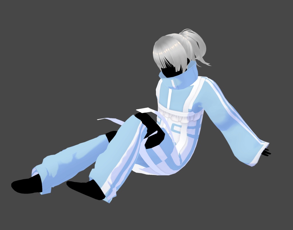 「VROID」 Tenshi Kaiwai / Mizuiro Kei || 天使界隈 / 水色系 Outfit