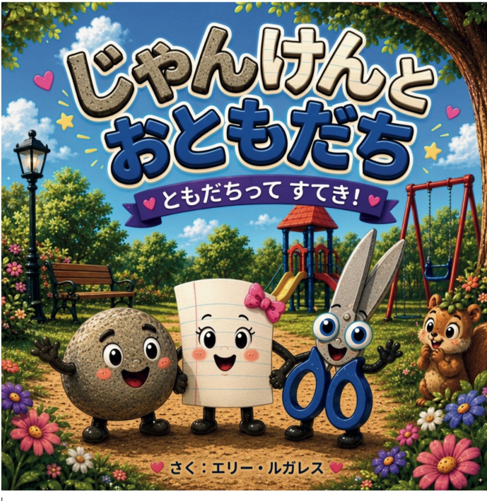 じゃんけんとおともだち｜ひらがなえほん（PDF）