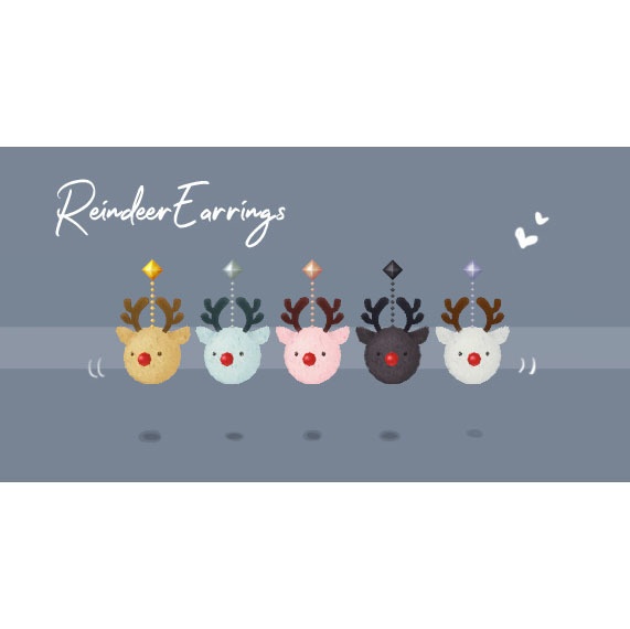 【vrc向け】トナカイイヤリング