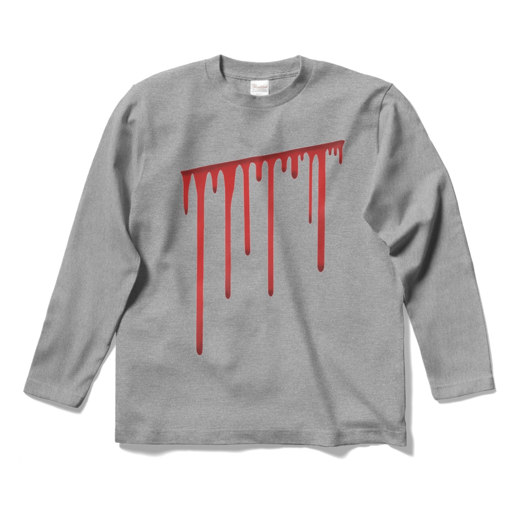 滴る血　ロングT・グレー