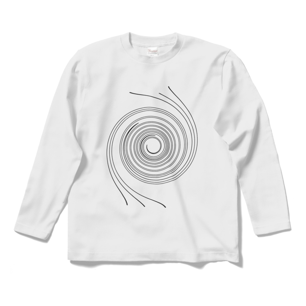 不安の渦　ロングT・白