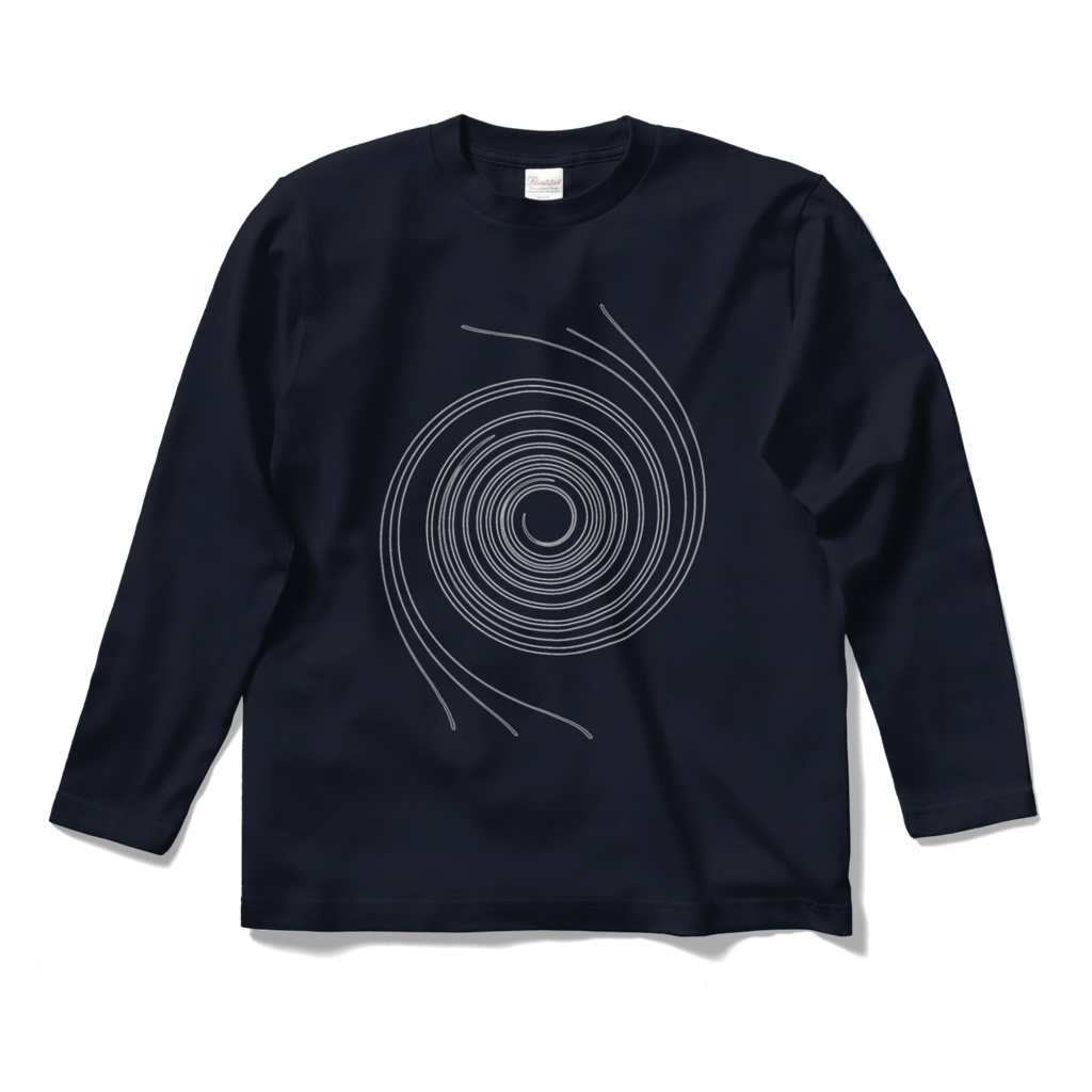 不安の渦 ロングT・黒