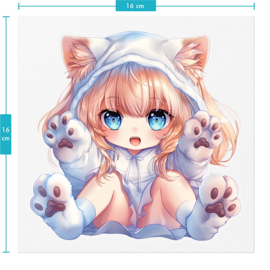 ステッカー【Kitten Girl】