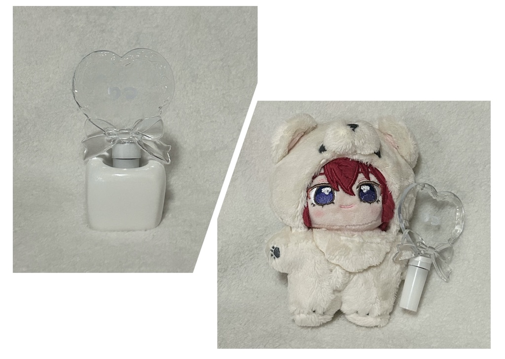 光る!ハート型ミニペンライト