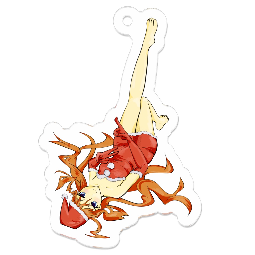 キーホルダー 2021年クリスマス用イラスト(良心さん)