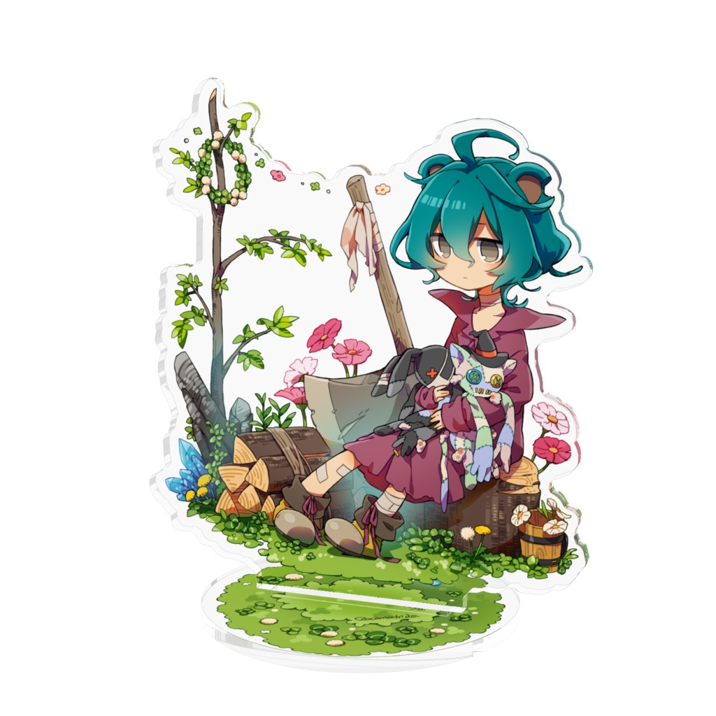 ʕ　·ᴥ·ʔﾁｬﾝアクリルフィギュア