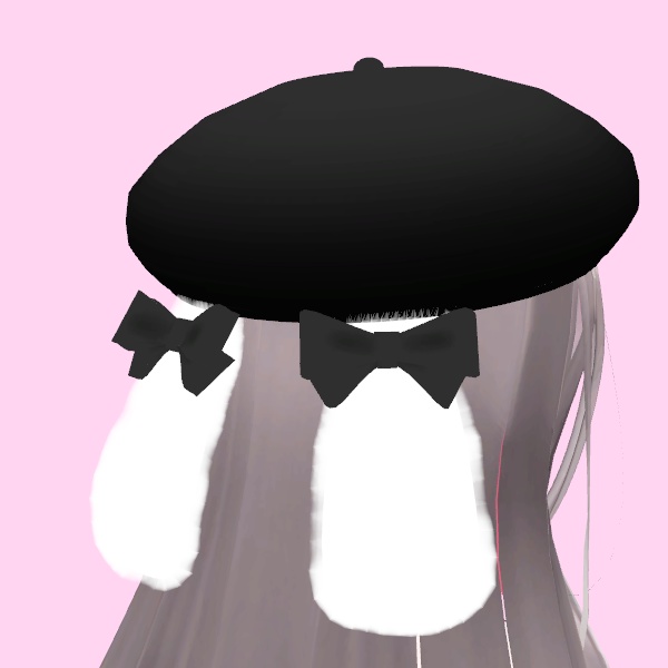 【VRChat想定】うさみみベレー帽