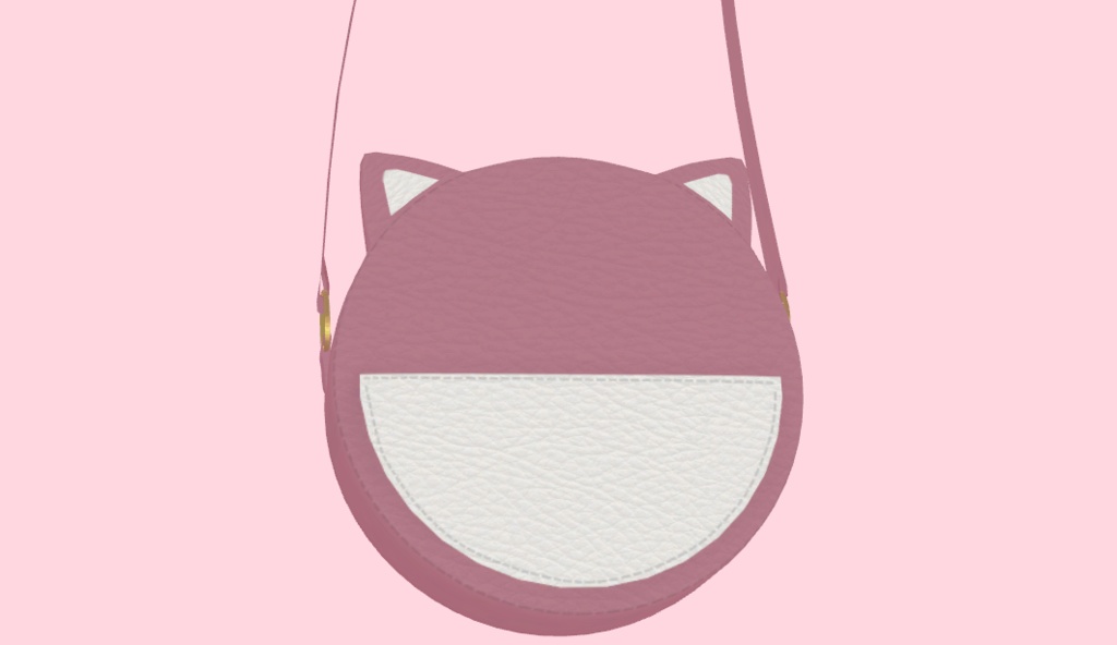 【VRChat想定】ねこみみバッグ