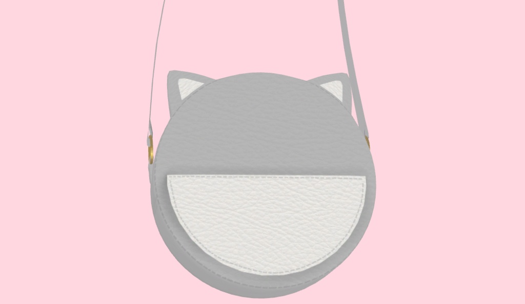 【VRChat想定】ねこみみバッグ