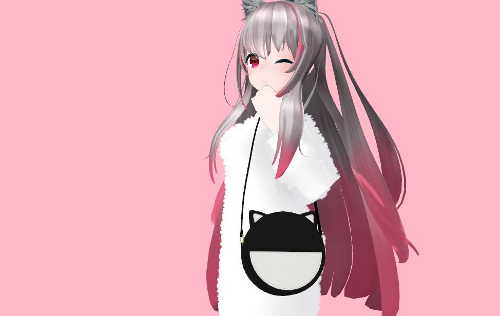 【VRChat想定】ねこみみバッグ
