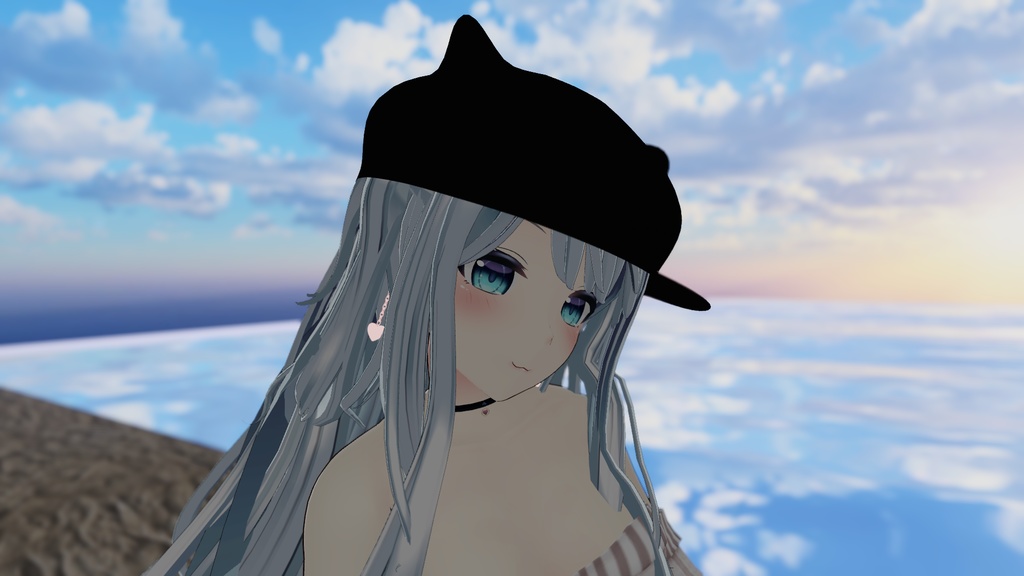 【VRChat想定】ねこみみキャップ