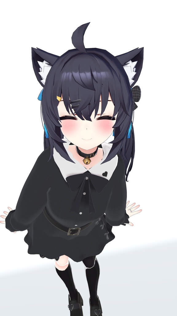 【セフィラちゃん対応】病みかわ♥バックルベルト付きリボンワンピース