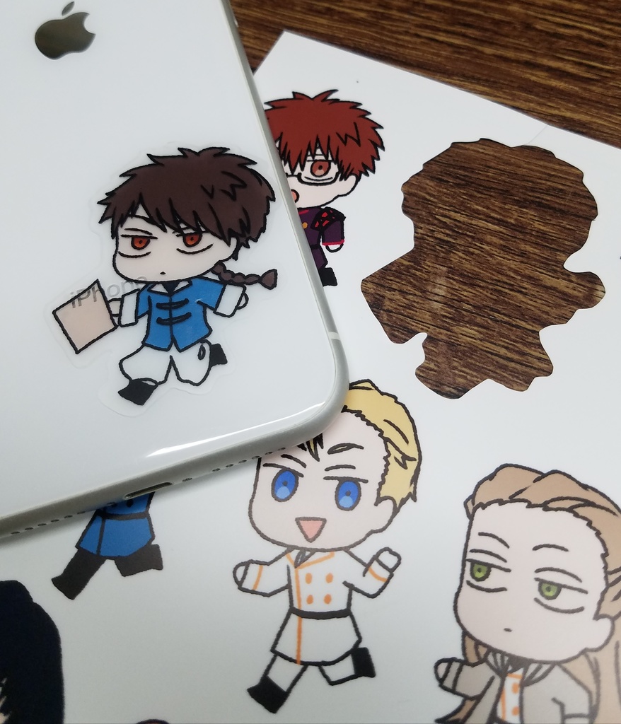 デジタルイラスト オリジナル トランプ擬人化シリーズ ステッカー シール シート売り