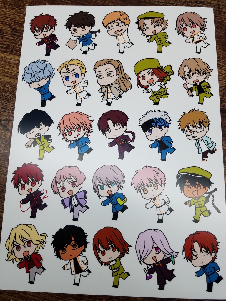 デジタルイラスト オリジナル トランプ擬人化シリーズ ステッカー シール シート売り