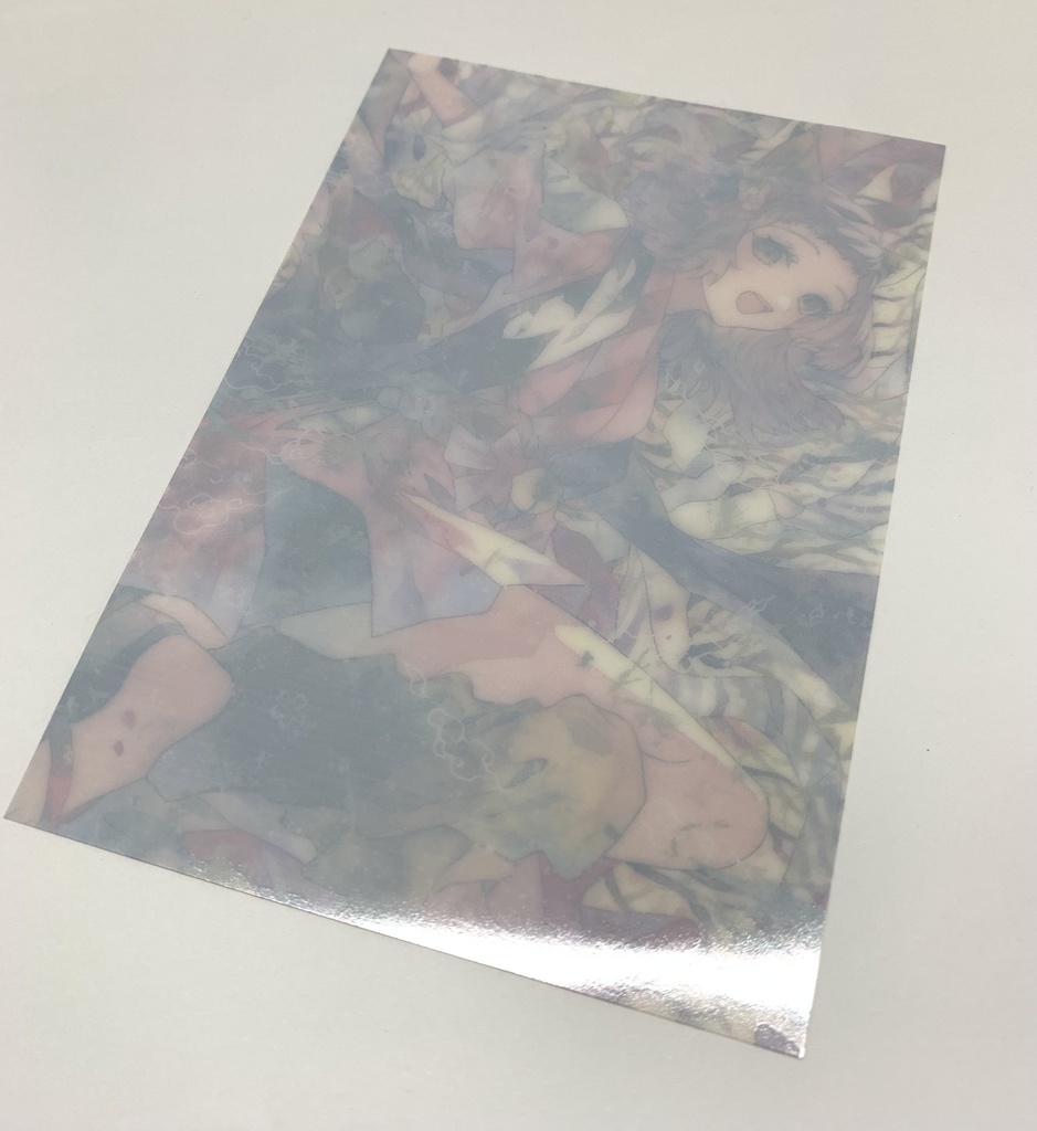 手描きイラスト グッズ クリアポストカード 6枚セット 透明水彩 男の子 女の子