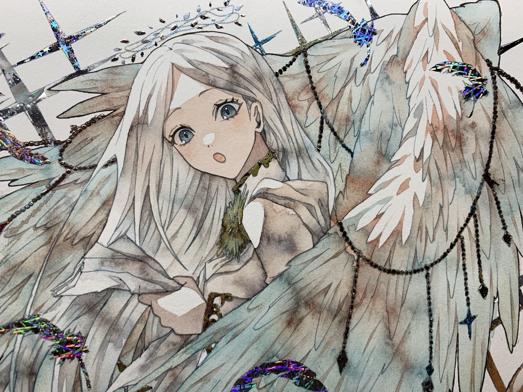 ＊sweet angels＊オリジナルイラスト　手描きイラスト　創作イラスト sweet angels＊オリジナルイラスト手描きイラスト創作イラスト
