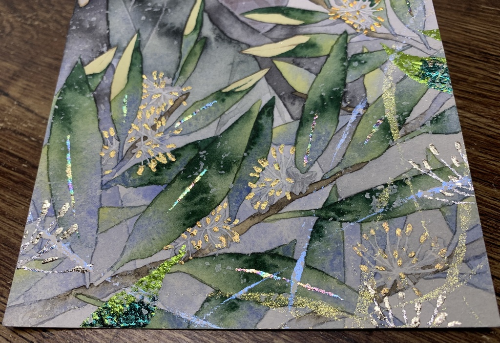 オリジナル 手描きイラスト 男の子 青年 「月桂樹の香り」 縦長サイズ