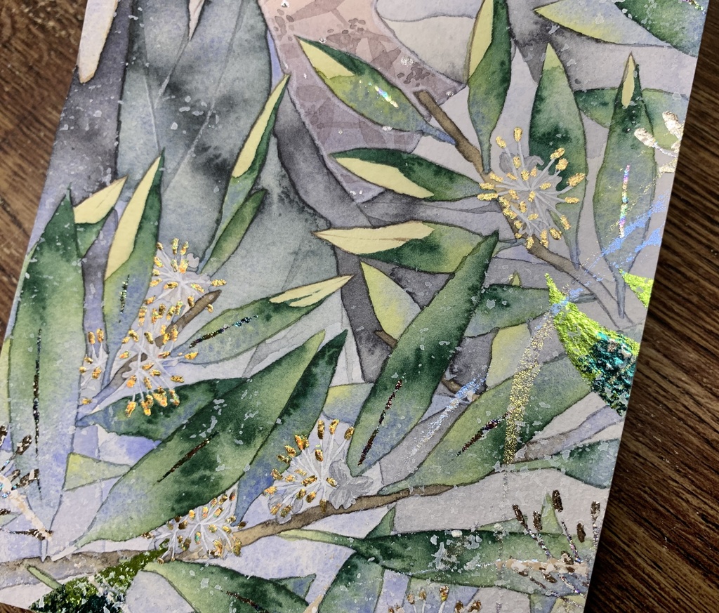 オリジナル 手描きイラスト 男の子 青年 「月桂樹の香り」 縦長サイズ