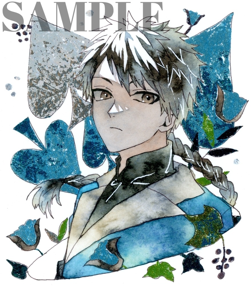 手描きイラスト オリジナル トランプ擬人化シリーズ 「♤A