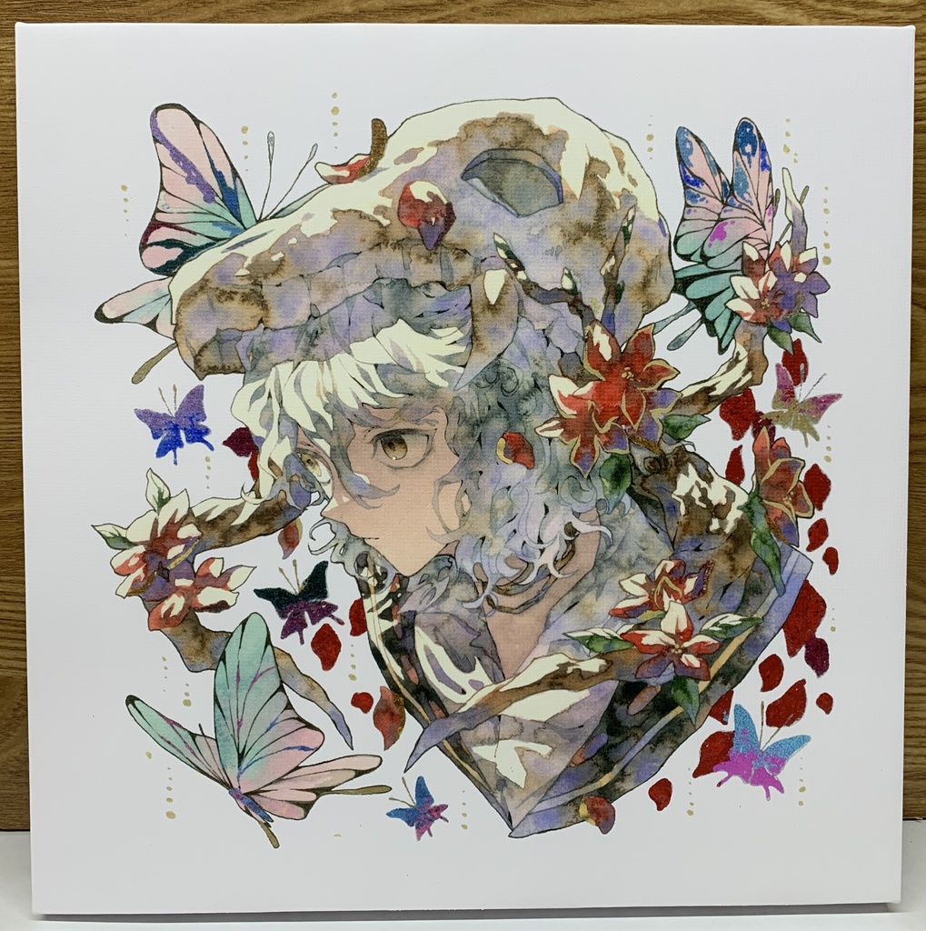 手描きイラスト　グッズ　キャンバスプリント 　「いい天気の日は」　男の子