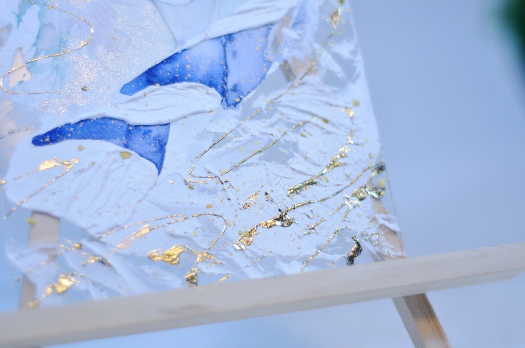 オリジナル 手描きイラスト 女の子 「静寂の森の魔女」 アクリル板 A5サイズ 透明水彩