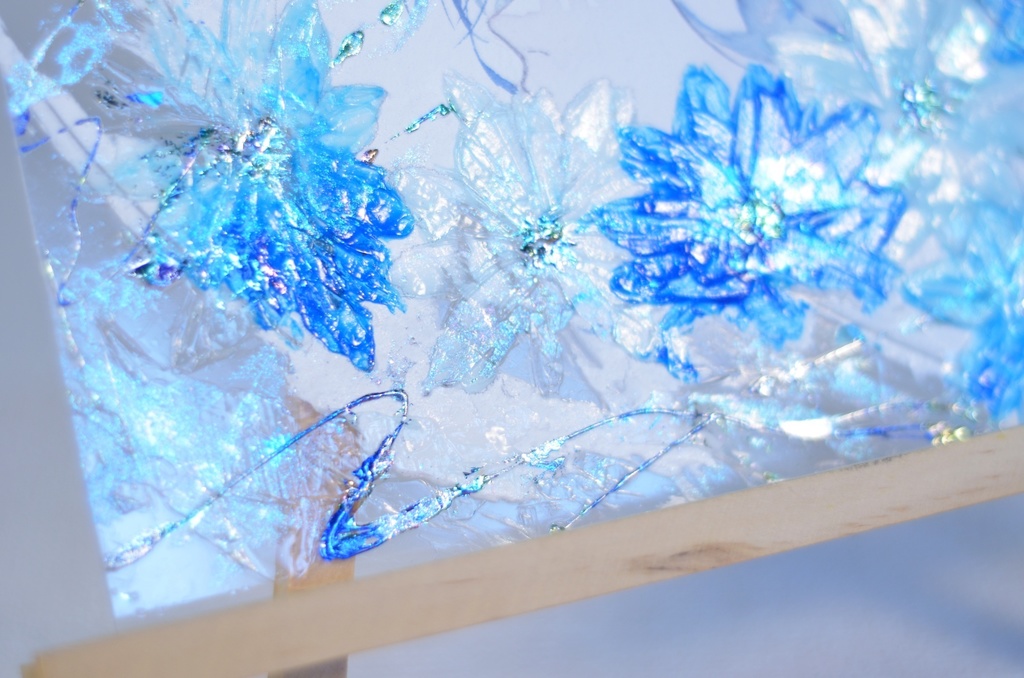 オリジナル 手描きイラスト 男の子 青年 「花に埋もれて」 アクリル板 A5サイズ 透明水彩 原画