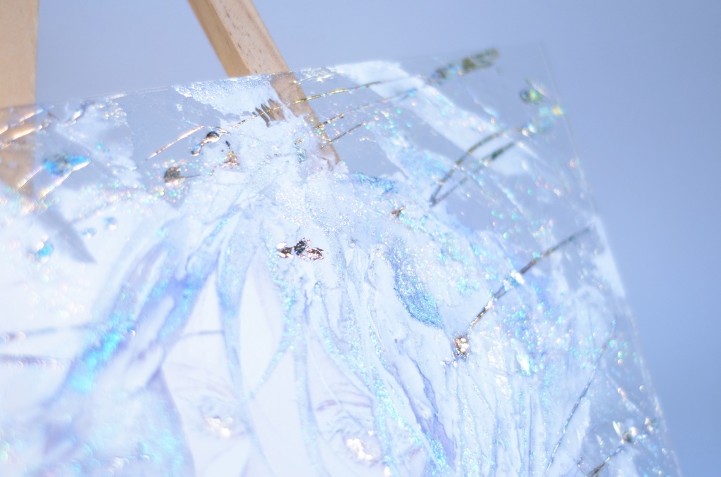 オリジナル 手描きイラスト 女の子 「光の透り道」 アクリル板 A5サイズ 透明水彩 原画