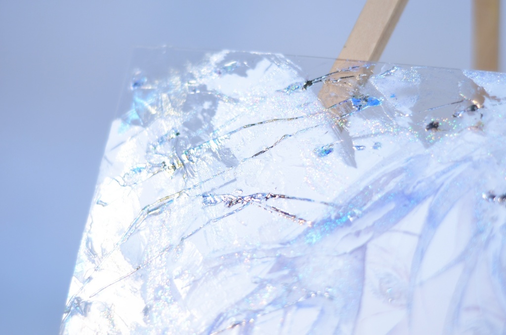 オリジナル 手描きイラスト 女の子 「光の透り道」 アクリル板 A5サイズ 透明水彩 原画