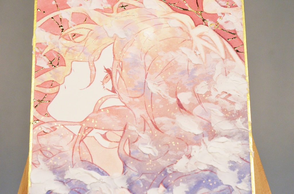 「曙色に染まる」 原画 オリジナル 手描きイラスト 女の子 1/4色紙サイズ 透明水彩