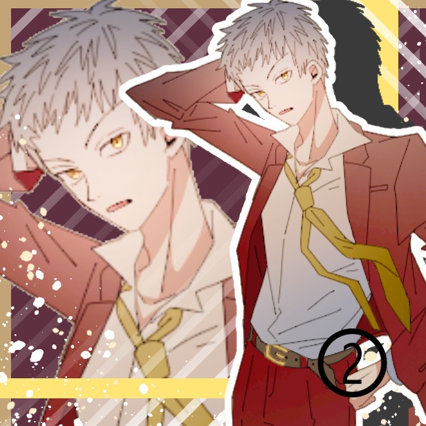 TRPG VTuber opt 立ち絵 4種類 1点もの 男の子 男性 スーツ等