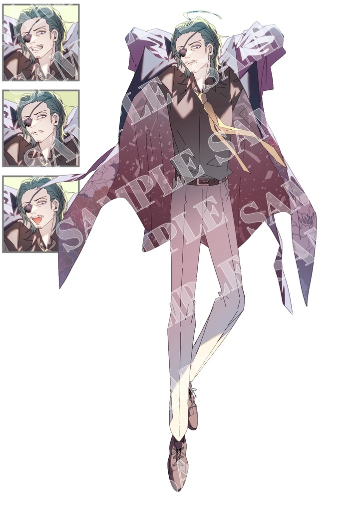 TRPG opt 立ち絵 4種類 1点もの 男の子 男性 おじさん スーツ等