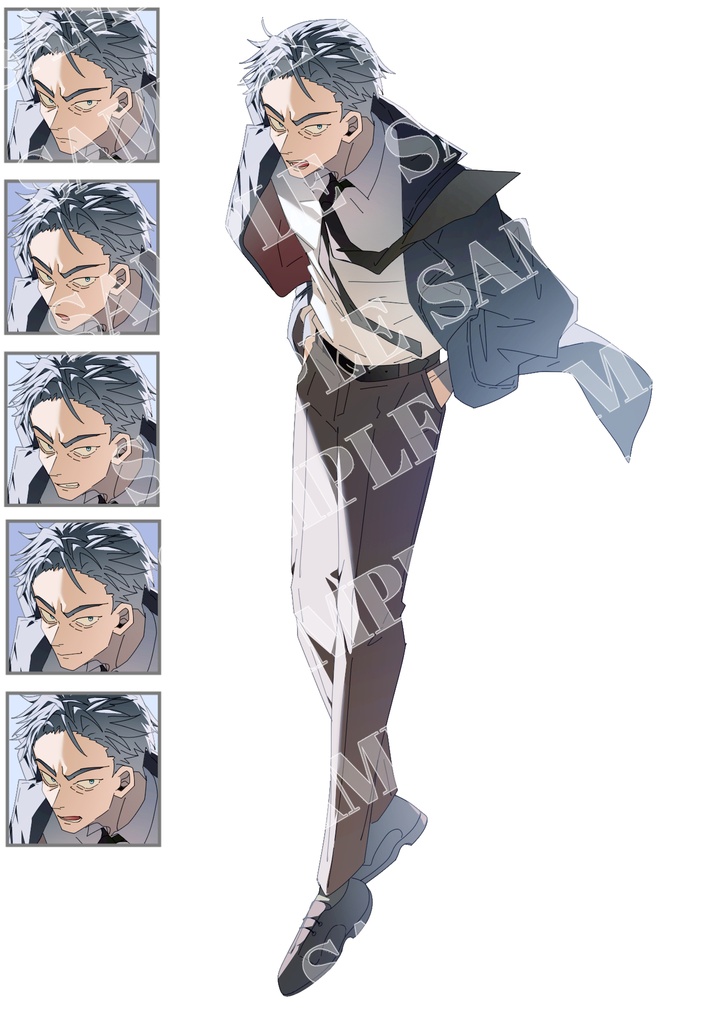 TRPG opt 立ち絵 4種類 1点もの 男の子 男性 おじさん スーツ等