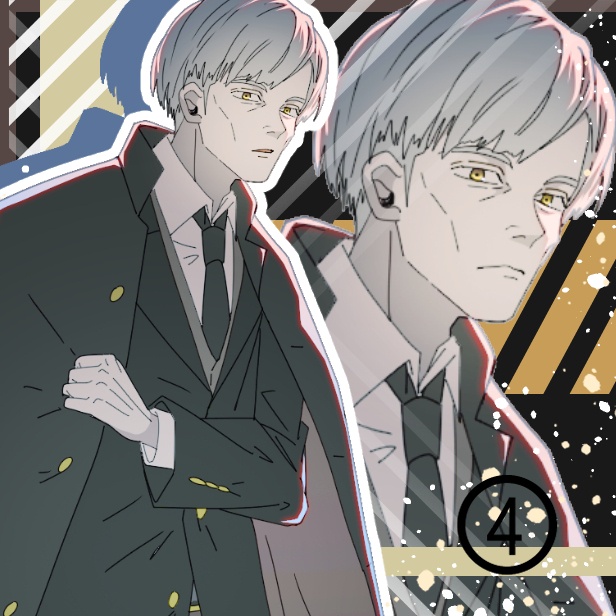 TRPG opt 立ち絵 4種類 1点もの 男の子 男性 おじさん スーツ等