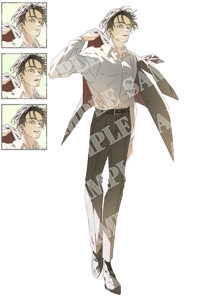 TRPG opt 立ち絵 4種類 1点もの 男の子 男性 おじさん スーツ等