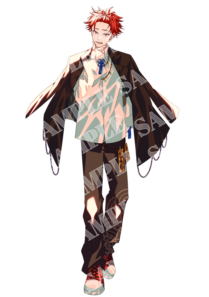 TRPG VTuber opt 立ち絵 4種類 1点もの 男の子 女の子 女性 男性 スーツ 制服