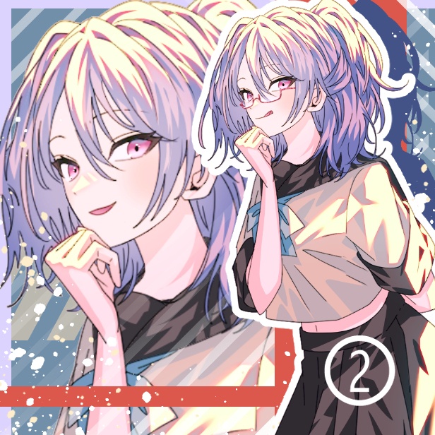 TRPG VTuber opt 立ち絵 4種類 1点もの 男の子 女の子 女性 男性 スーツ 制服