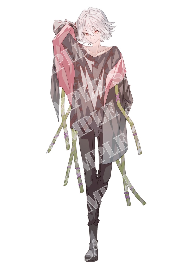 TRPG VTuber opt 立ち絵 4種類 1点もの 男の子 女の子 女性 男性 スーツ 制服