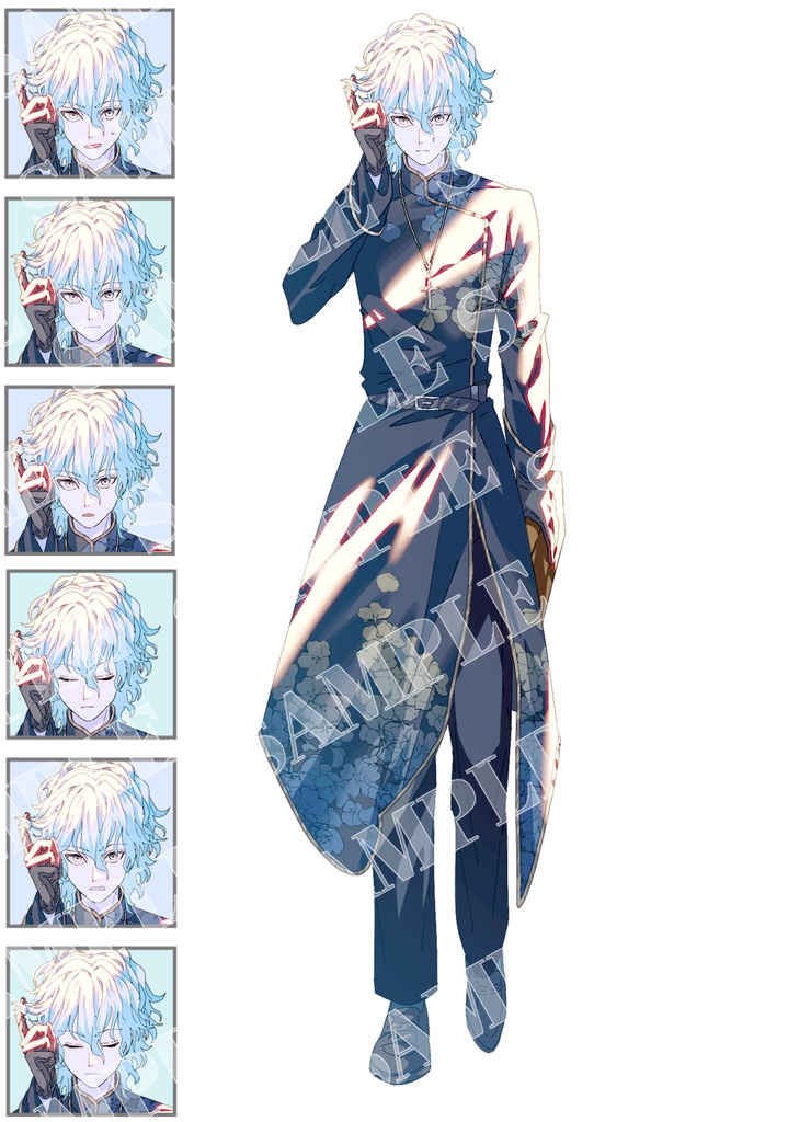 TRPG VTuber opt 立ち絵 4種類 1点もの 男の子 女の子 女性 男性 スーツ 制服