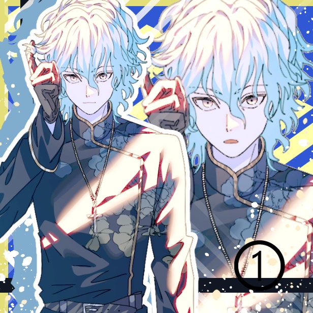 TRPG VTuber opt 立ち絵 4種類 1点もの 男の子 女の子 女性 男性 スーツ 制服