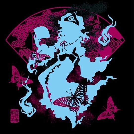 東方Tシャツ 幽々胡蝶
