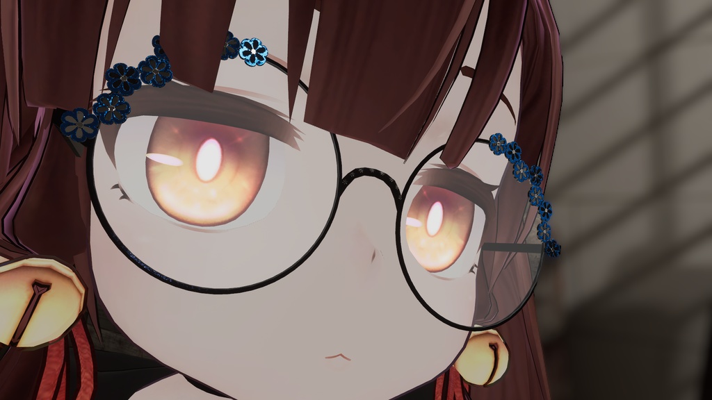 Flower Round-Rim Glasses | フラワーラウンドリムメガネ