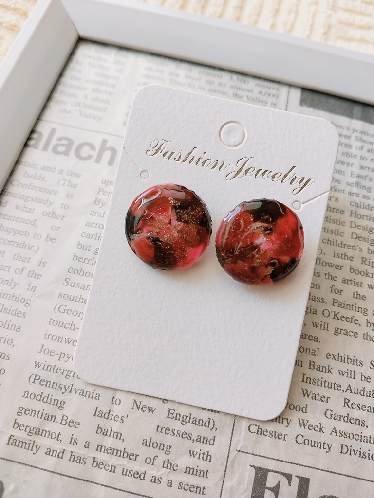 赤×黒ピアス3セット