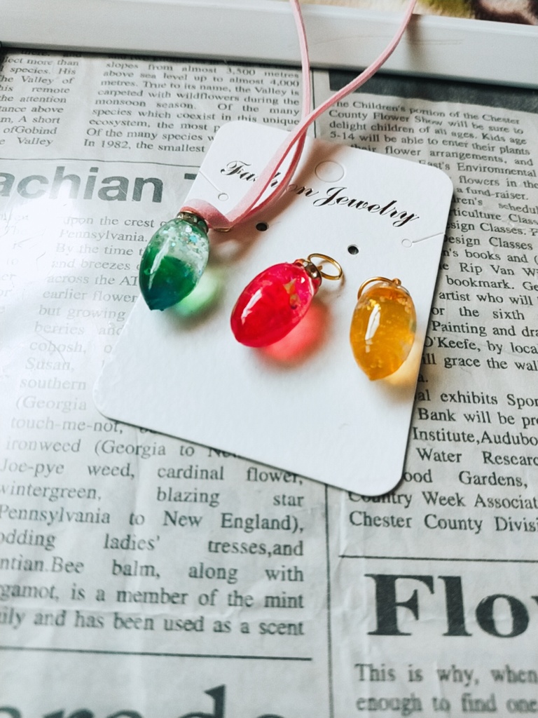 どんぐりネックレスチャーム3個セット