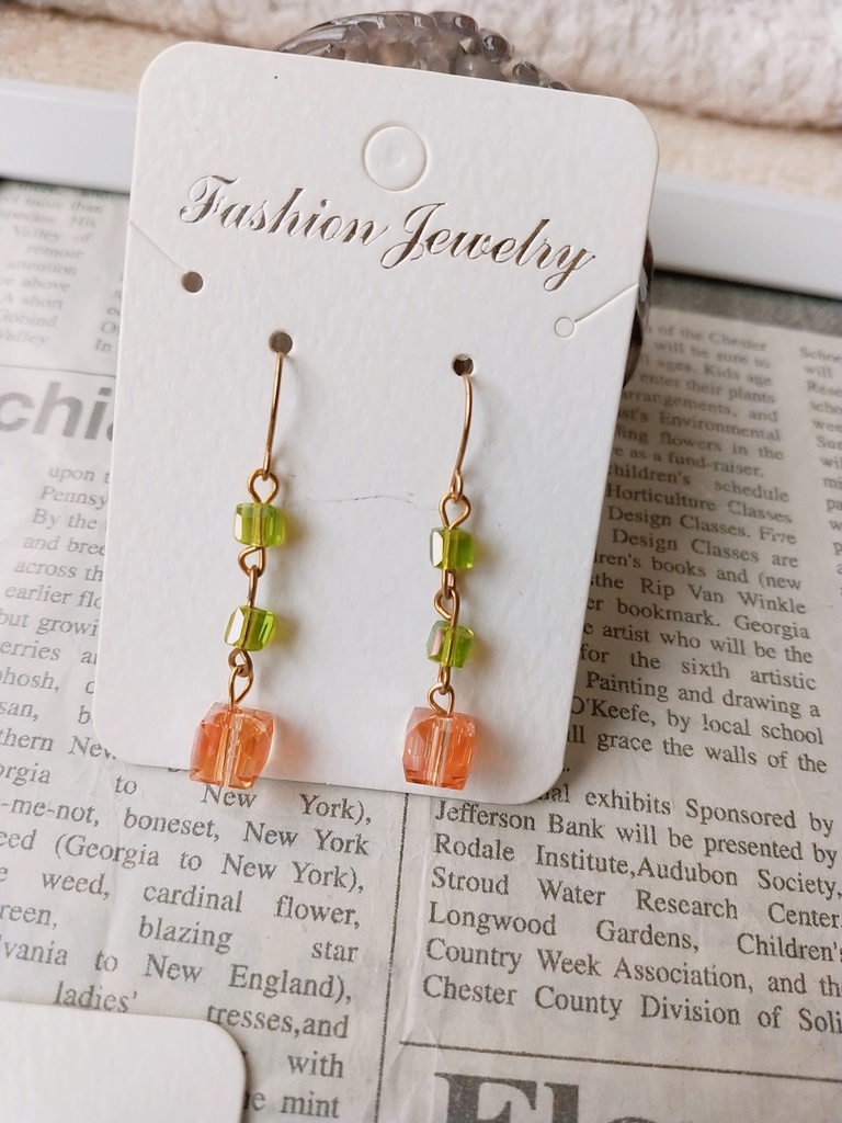 緑系ピアスセット