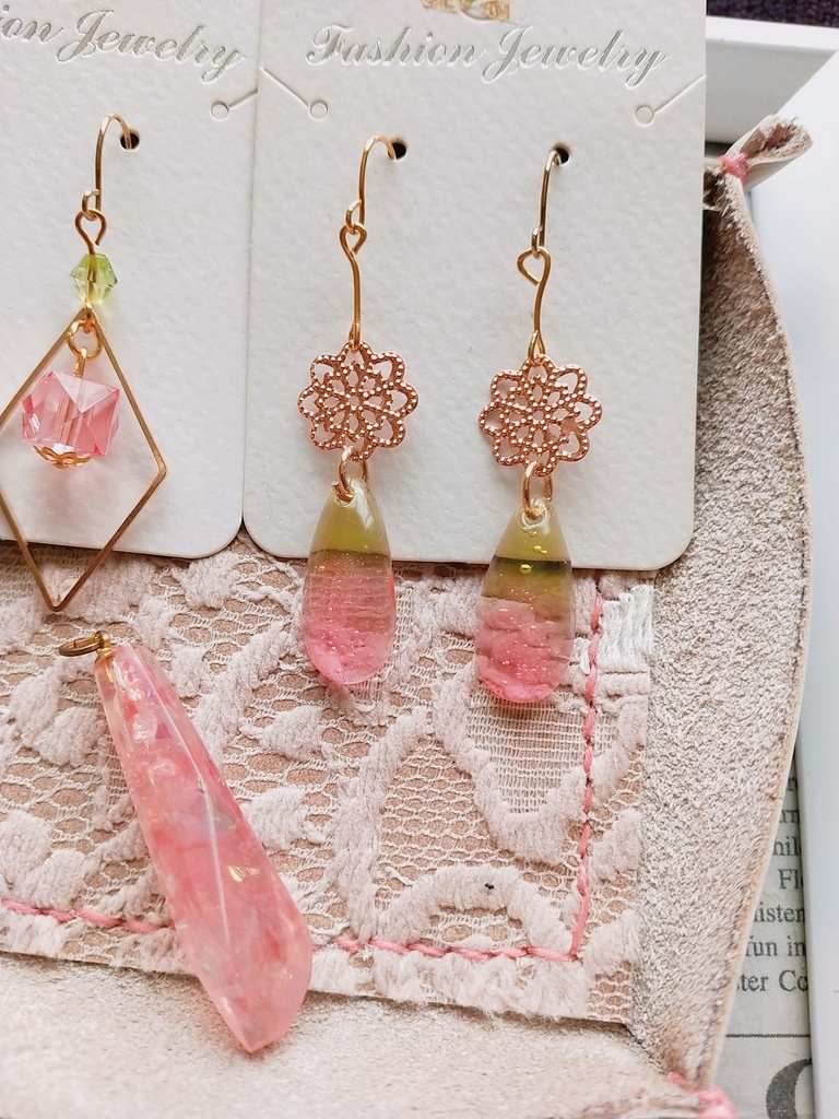 ピンク系アクセ3個セット